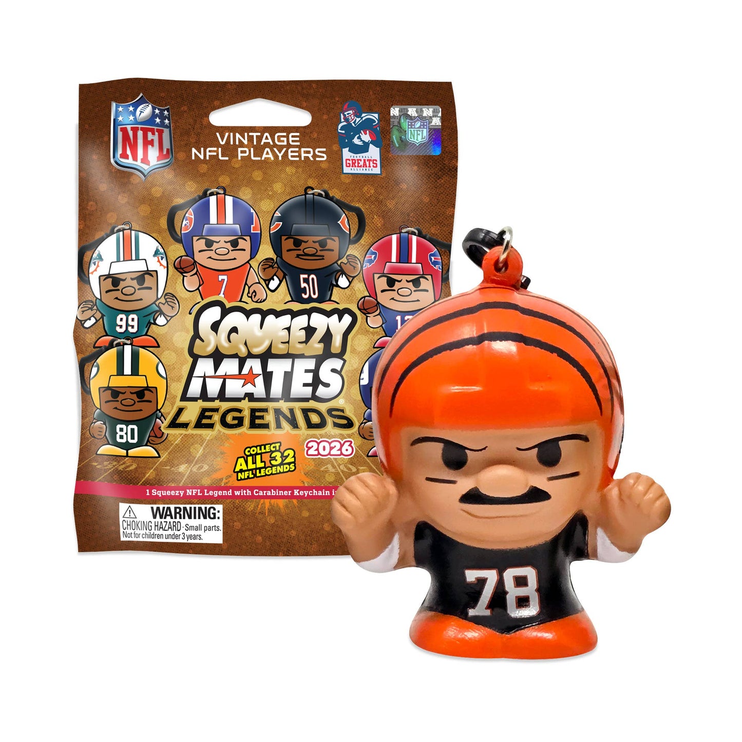 NFL SqueezyMates Legends Gravity Feed Display 2026