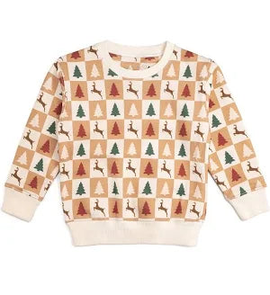 Cabin Christmas Sweatshirt-Natural
