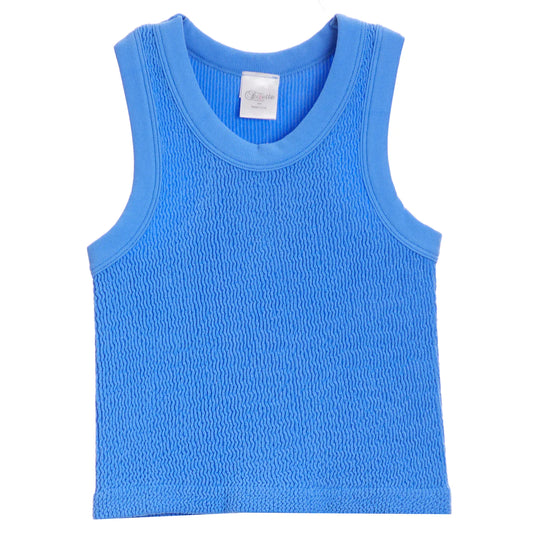 Smocking Sleeveless Tank