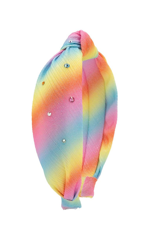 Crystallized shimmer knot headband