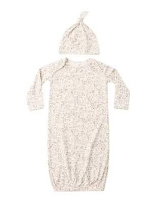 BAMBOO BABY GOWN + HAT SET