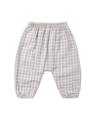 ZION SHIRT CLOUD AND WOVEN PANT BLUE GINGHAM SET