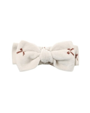 VELOUR BOW HEADBAND