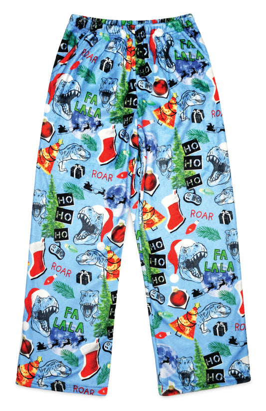 MERRY REX-MAS PLUSH PANTS-L