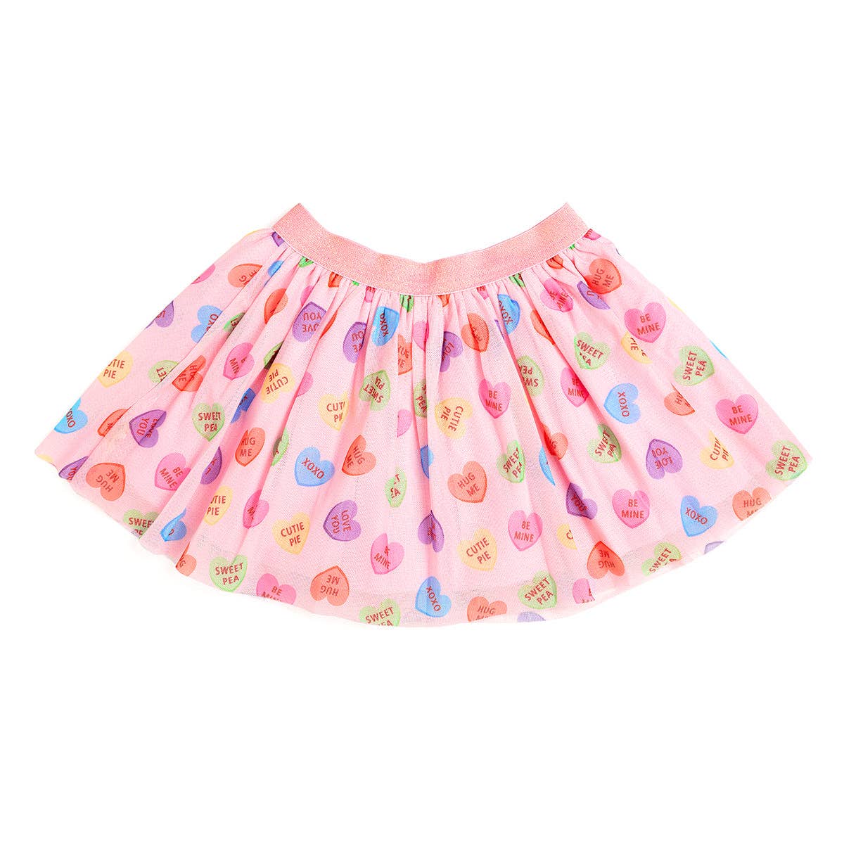 Candy Hearts Valentine's Day Tutu - Kids Dress Up Skirt: